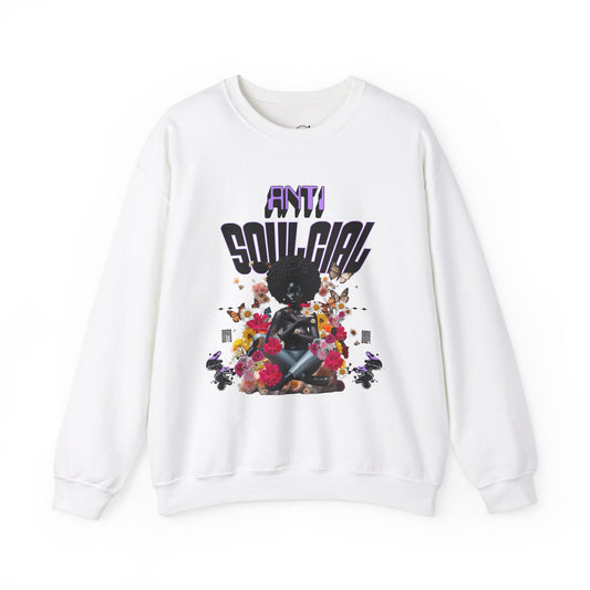 Antisoulcial: yes, I am antisoulcial anti things that are against my soul' Unisex Heavy Blend™ Crewneck Sweatshirt